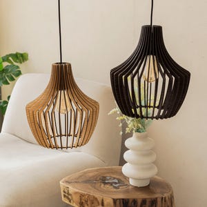 Chandelier Lighting, Pendant Light, Сeiling Light, Wooden Lamp Shade, Farmhouse Decor, Pendant Lighting, Hanging Lamp, Kitchen Lighting
