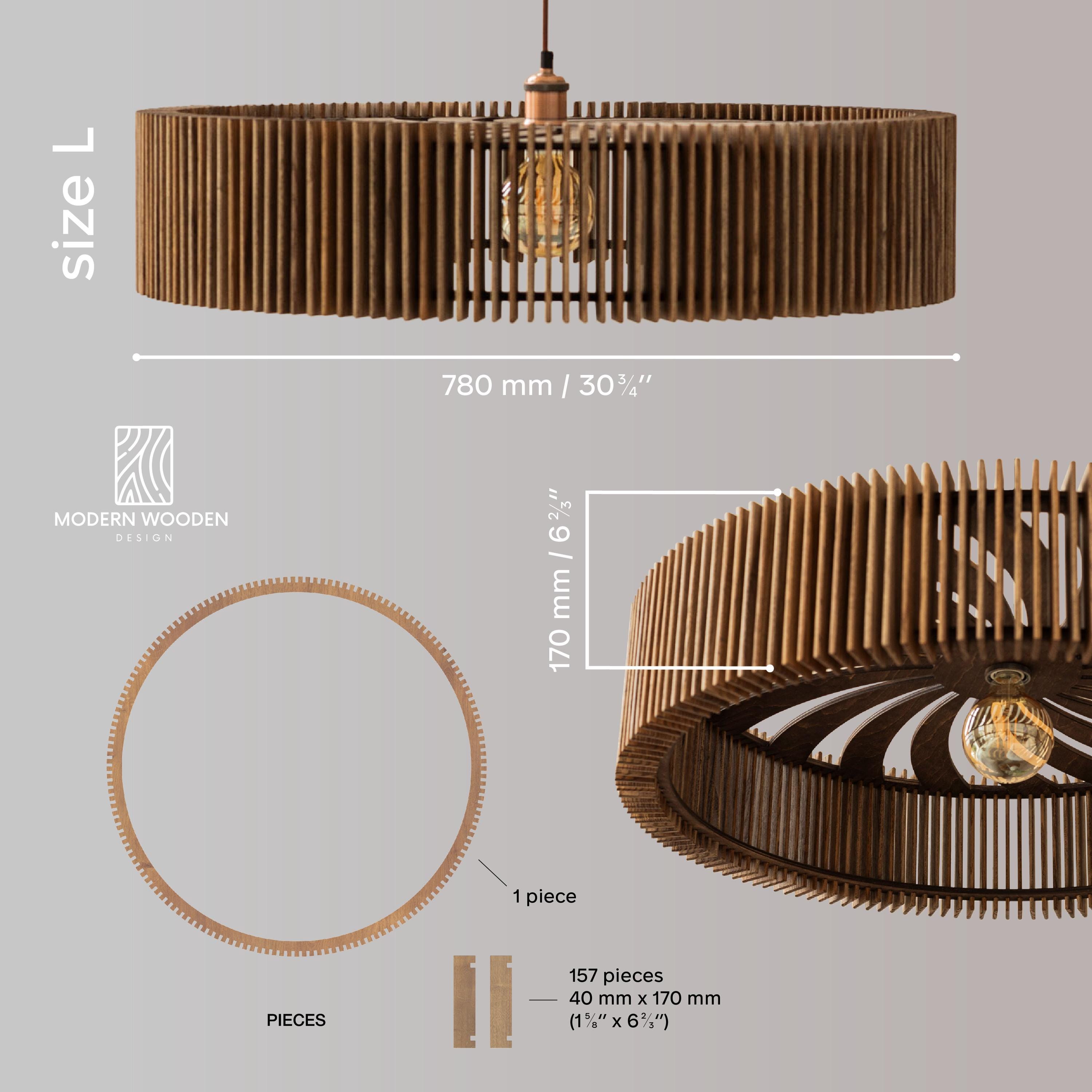 Wood Pendant Light,wooden Chandelier Lighting, Wood Ceiling Light ...