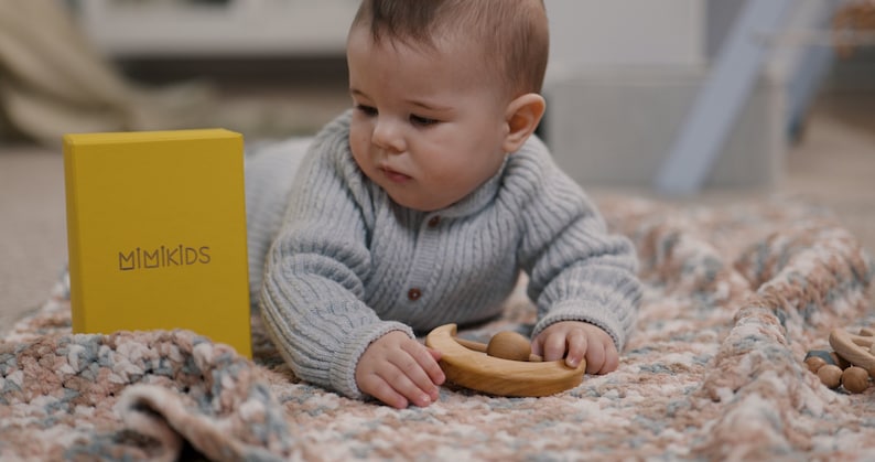 Toy for baby, individual engraving, rattle image 2