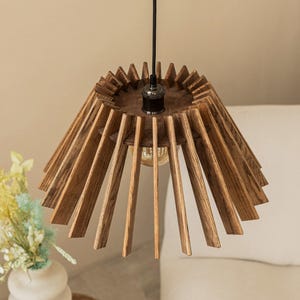 Wooden Ceiling Lamp, Rustic Chandelier, Modern Wood Light Fixture, Farmhouse Pendant Light, Wooden Chandelier, Wood Pendant Light