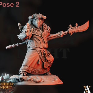 YakFolk (4 Variations)  | Available in 28mm,32mm,75mm Scales Miniature | Dungeons and Dragons | Pathfinder | Goat-Man | Archvillain Games