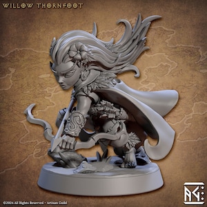 Halfling Gnome Ranger Sharpshooter Fighter PC NPC |Resin Miniature| Dungeons & Dragons | 28mm,32mm,54mm,75mm Scales Pathfinder Artisan Guild
