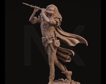 Female Human Bard Miniature | Resin RPG & Collector Figure