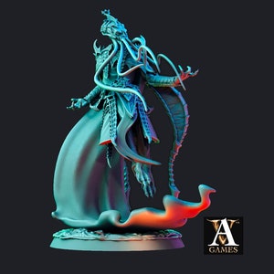 Mind Flayer, Illithid  Unpainted Miniature | 75mm Scales | Dungeons and Dragons | Pathfinder | DnD 5e | Mindflayers | Mindflayer