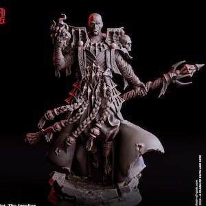 Wizard Invoker, Warlock, Sorcerer | 28mm, 32mm,54mm, 75mm,100mm Scale  Player Character Mini-Minis -D&D 5e Pathfinder Figurine Flesh of Gods