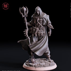 Wizard, Warlock, Sorcerer  | 28mm, 32mm,54mm, 75mm Scale|100mmTall |Player Character Mini- Minis -D&D 5e Pathfinder Figurine | Flesh of Gods