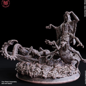 Monstruosidad demoníaca de carne cosida por almas/escala de 28 mm, 32 mm, 54 mm, 75 mm y 100 mm - Miniaturas - D&D 5e - Figura Pathfinder / Carne de dioses