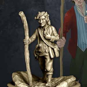 Halfling Adventurer Rogue 2 poses | 28mm Scale | 32mm Scale | Pathfinder Figure | DnD | Figurine unpainted |