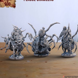 Flesh Abomination Crawlers Demon | 55mm tall | 28mm/32mm scale | Dungeons and Dragons | Pathfinder |