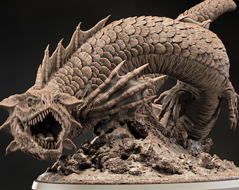 Sea Dragon Wyrm 240mm Long 4 Sizes Resin Miniature D&D Pathfinder