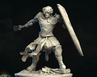 Miniatuur van een strijdende geestelijke | Gepantserde priester-krijger | Hars 28 mm 32 mm 54 mm 75 mm 100 mm