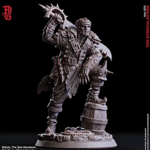 Swashbuckler Fighter, Ranger, Rogue | 28mm, 32mm,54mm,75mm,100mm Scales | Player Character Mini  -D&D 5e Pathfinder Figurine |Flesh of Gods