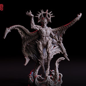 Demon, Devil, Lich, Fiend, Undead | 28mm,32mm,54mm,75mm,100mm Scale Resin Miniature | Dungeons and Dragons D&D 5e Pathfinder | Flesh of Gods