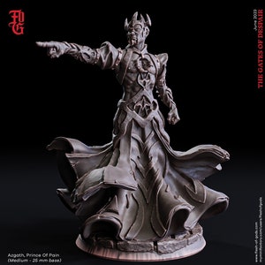 Necromancer, Wizard, Warlock, Sorcerer | 28mm, 32mm,75mm,100mm Scales |Player Character Mini D&D5e Pathfinder Figurine |Flesh of Gods