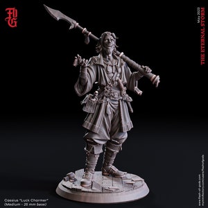 Swashbuckler Fighter, Ranger, Rogue | 28mm, 32mm,54mm,75mm,100mm Scales | Player Character Mini  -D&D 5e Pathfinder Figurine |Flesh of Gods