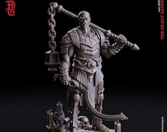 Cleric, Fighter, Paladin | 5 Sizes /Scales | Player Character Mini | D&D 5e Pathfinder Figurine