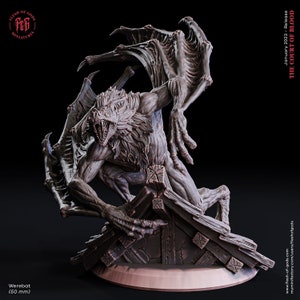 Werebat Vampiric monstrosity Giant Dire Bat | 28mm,32mm, 54mm, 75mm scale | DnD 5e Miniature | Dungeons and Dragons | Flesh of Gods|
