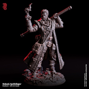 Tovenaar, spreuk, tovenaar, tovenaar | 28 mm, 32 mm, 54 mm, 75 mm, schaal van 100 mm Spelerspersonage Mini-D&D 5e Pathfinder-beeldje Flesh of Gods