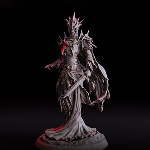 Wraith Undead, Demon Fiend, Resin Miniature | 28mm, 32mm,54mm, 75mm,100mm Scale  | Dungeons and Dragons D&D 5e Pathfinder | Flesh of Gods