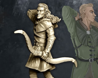Miniature Archer Elf Orcquest Warpath G443 - Marque Monolith - Occasion