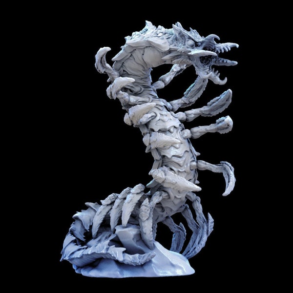 Monsterminiatuur Remorhaz Challenge 11 | Verkrijgbaar in groot (78 mm) en enorm (90 mm) hoog | Standbeeld/DnD