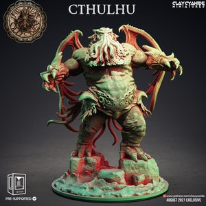 Cthulhu | The Great Old Ones|  HP Lovecraft Horror •120mm | Resin Miniature | Dungeons and Dragons |  DnD 5e | Figure Role Playing |