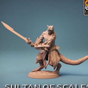 Dragonborn Fighter Ranger Barbarian | 28mm,32mm,54mm,75mm,100mm Scale Resin Mini | Dungeons and Dragons D&D 5e Pathfinder |Lord of the Print