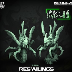Insectoid Alien Monstrosity | 2 models, 3 sizes | Resin Miniature | Dungeons and Dragons | Pathfinder Miniatures | Tabletop Wargame