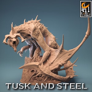 Legendary Chromatic Black Dragon (4 sizes) D&D Miniature | 200mm Wing Span,150mm Height | Resin Figurine |Dungeons and Dragons 5e Pathfinder
