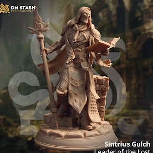 Miniatuur tovenaar tovenaar tovenaar | 28 mm, 32 mm, 54 mm, 75 mm, 100 mm schalen | Dungeons and Dragons 5E | DM-voorraad
