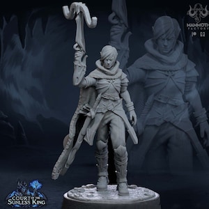 Female Elf Gloom Stalker Ranger Crossbow Expert  Unpainted | 28mm,32mm,54mm,75mm,100mm Scale |Resin Dungeons & Dragons |Mammoth Factory