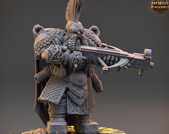 Dwarf Duergar Ranger Sharpshooter Fighter | D&D 5e| 5 Sizes /Scale | Pathfinder Mini for Painting