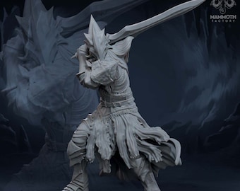 Dark Elf Fighter Ranger PC / NPC Unpainted | 5 Sizes /Scale | Resin D&D 5e | Pathfinder |