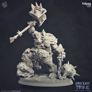Raging Ogre | 28mm, 32mm Scale | Storm King&#39;s Thunder | Dungeons and Dragons Miniatures  | Pathfinder Miniatures | DnD Mini |