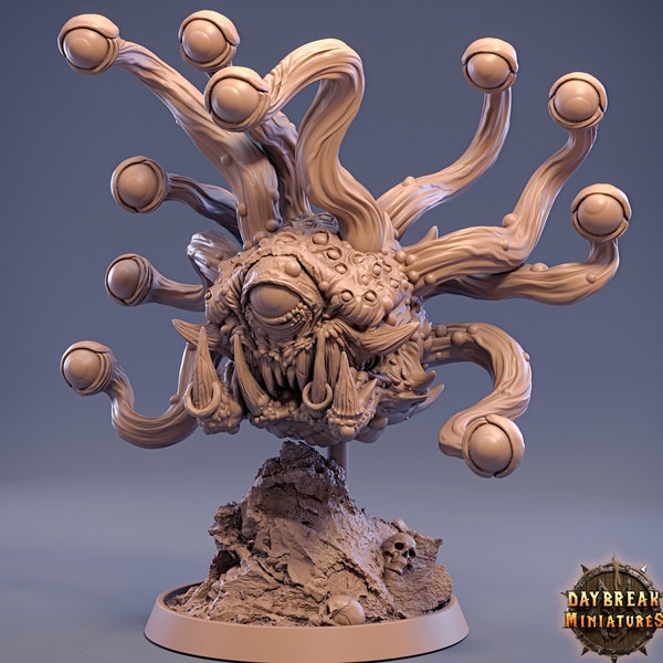 Beholder, Eye Tyrant, Sphere of many Eyes, D&D 5e Resin Miniature | 28mm, 32mm, 75mm Scales | Pathfinder | DnD | Daybreak Miniatures