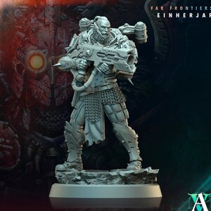 Sci-Fi Miniature Army Krigere Infantry Corp | 5 rozmiarów / skala | Miniatura żywiczna | Morior Shocktrooper TPG