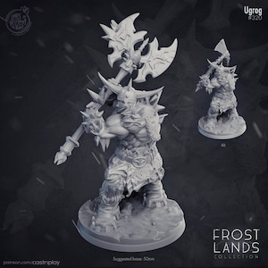 Frost Giant | 28mm and 32mm Scale | Storm King&#39;s Thunder | Dungeons and Dragons Miniatures  | Pathfinder Miniatures | Figurine | DnD Mini |