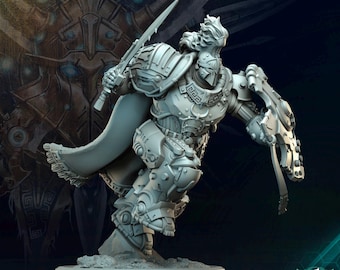 Space Knight Miniature | Elite Vigilator | 5 Sizes Resin Sci-Fi Figure