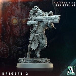 Sci-Fi Miniature Army Krigere Infantry Corp | 5 rozmiarów / skala | Miniatura żywiczna | Morior Shocktrooper TPG