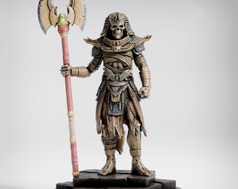 Mummy Lord Miniature | Undead Pharaoh Warrior | Resin 28mm 32mm 54mm 75mm 100mm