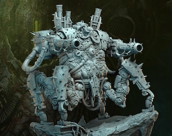 Máquina pesada de ciencia ficción, carne podrida, demonio de la muerte, 32 mm, 40 mm, 50 mm, 60 mm, 80 mm, base de resina