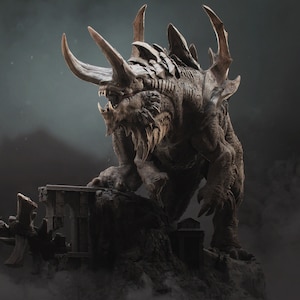 Titan Tarrasque (NEW)  Lord of The Print | Gargantuan Monstrosity| 220mm Tall and longer, 165mm Base | Resin | Dungeons and Dragons | DnD 5e