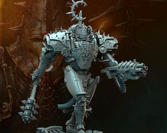 Heavy Battle Mech Miniature | Sci-Fi Walker Engine | UNPAINTED Resin