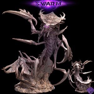 Insectoid Terralisk Sci-Fi or D&D miniature | Sizes 40mm, 50mm,60mm, 75mm Base Size | Dungeons and Dragons | Pathfinder |Mini Monster Mayhem