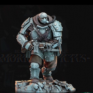 Weterani armii Sci-Fi w miniaturze | 5 rozmiarów podstawek (zobacz opis) | Miniatura żywiczna | Morior Iron Guard