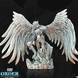 Male Celestial Angel, Solar, Deva | 28mm, 32mm, 75mm Scales | Dungeons and Dragons 5e figure | Pathfinder | Archvillain Games