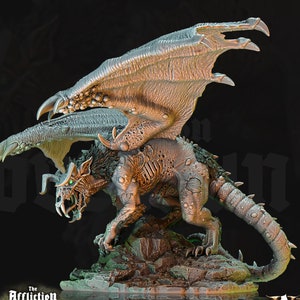 Gargantuan RAT Dragon Monstrosity | 90mm Base 28, 32mm Scale | Dungeons and Dragons | Hoard of the Dragon Queen | Dragon Statue | Figurine