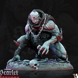 Undead Ghoul, Zombie  | 28mm, 32mm, 54mm, 75mm, 100mm Scale | Undead Dungeons and Dragons 5e Miniatures | Pathfinder | Archvillain games