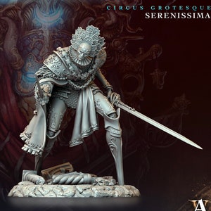 Warforged Rogue Fighter Assassin Unpainted Miniature | 28mm, 32mm, 54mm,75mm, 100 Scales | Dungeons and Dragons | Pathfinder
