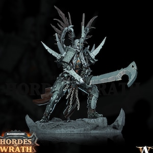 Cassandra Human Female Oathbreaker Paladin Chaos Knight Unpainted Miniature | 5 Sizes /Scales |Dungeons and Dragons